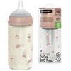 Image de Biberon en verre Wonderland avec tétine SX Pro débit M Lapin Rose