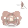 Image de Suavinex, Sucette Bébé 6/18 Mois, Tétine Symétrique SX Pro en Silicone, Réversible, Plate et Flexible, Respecte le Développement Buccodentaire, avec Anneau, Évite les Irritations, Wonderland Rose