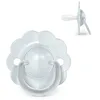 Image de Suavinex, Sucette Bébé 0/6 Mois et Nouveau-nés, Tétine Symétrique SX Pro en Silicone, Réversible, Plate et Flexible, Respecte le Développement Buccodentaire, Forme Ronde avec Anneau, Wonder Bleu Uni