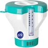 Image de GRE 40070 - Doseur Flottant avec thermomètre pour Le Traitement Chimique des piscines. Désinfection et Nettoyage de l'eau de la Piscine. pour pastilles de 20 à 500 g
