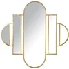 Image de Alexandra House Living Miroir Mural doré en métal 7 x 80 x 78 cm