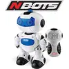 Image de NINCO Nbots Robot Glob. avec lumière et Son, Couleur Blanc et Bleu NT10039