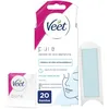 Image de Veet Banda Facial Pure 20 Bandas pour tous types de peau, avec format pratique, peau douce et soignée
