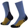 Image de Buff, Chaussettes LW Merino Wool Crew Léger, randonnée, force naturelle, confort, amorti, L, Bleu