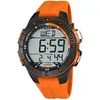 Image de Calypso Montre Digitale Homme en Caoutchouc Orange Montre Sport Homme