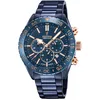 Image de Festina Montre Homme Analogique en Acier Inoxydable Céramique Bleu - Mouvement Quartz - Chronographe - Calendrier - Verre Saphir Haute Résistance - Étanche 10 ATM F20576/1 Ceramic