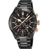 Image de Festina Montre Homme Analogique en Acier Inoxydable Céramique Noir - Mouvement Quartz - Chronographe - Calendrier - Verre Saphir Haute Résistance - Étanche 10 ATM F20577/1 Ceramic