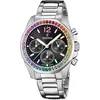 Image de Festina Montre Femme Analogique en Acier Inoxydable 316l Argenté | Mouvement à Quartz Chronographe, Verre Minéral Haute Résistance, Étanche 10 ATM F20606/3