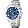 Image de Festina Montre Homme Analogique en Acier Inoxydable 316L Argenté - Mouvement Quartz - Chronographe - Calendrier - Verre Minéral Résistant - Étanche 10 ATM F20668/2 Timeless Chronograph