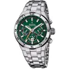 Image de Festina Montre Homme Analogique en Acier Inoxydable 316L Argenté - Mouvement Quartz - Chronographe - Calendrier - Verre Minéral Haute Résistance - Étanche 10 ATM F20670/2 Chrono Bike