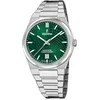 Image de Festina Swiss Made Montre Homme Analogique Acier 316L Argenté - Quartz Date - Verre Saphir Résistant - Étanche 10 ATM - F20051/5 Rive Collection