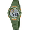 Image de Calypso Montre Enfant Digitale - Bracelet Caoutchouc Vert - Étanche 10 ATM - Date Calendrier Chronographe Double Heure Lumière Alarme 12/24 h - Junior Collection - K5852/4