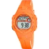 Image de Calypso Montre Enfant Digitale - Bracelet Caoutchouc Orange - Étanche 10 ATM - Date Calendrier Chronographe Double Heure Lumière Alarme 12/24 h - Junior Collection - K5849/4