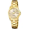 Image de Festina Swiss Made Montre Femme Analogique Acier Inoxydable 316L Doré - Mouvement Quartz - Verre Saphir Résistant - Étanche 10 ATM - Calendrier F20050/2 Classic Steel