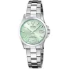 Image de Festina Swiss Made Montre Femme Analogique Acier Inoxydable 316L Argenté - Mouvement Quartz - Verre Saphir Résistant - Étanche 10 ATM - Calendrier F20049/2 Classic Steel