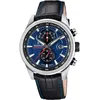 Image de Festina Montre Homme Analogique avec Bracelet en Cuir Noir - Mouvement Quartz - Chronographe - Calendrier - Verre Minéral Haute Résistance - Étanche 10 ATM - Élégante F20695/5 Timeless Chronograph