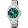 Image de Festina Montre Femme Analogique Acier Inoxydable 316L Argenté - Quartz - Verre minéral Haute résistance - Étanche 5 ATM - Date F20700/4 - Mademoiselle