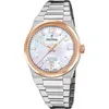 Image de Festina Swiss Made Montre Femme Analogique Acier Inoxydable 316L Argenté - Mouvement Quartz - Verre Saphir Résistant - Étanche 10 ATM - Calendrier F20066/1 Rive Collection