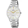 Image de Festina Swiss Made Montre Homme Analogique Acier 316L Argenté - Quartz Date - Verre Saphir Résistant - Étanche 10 ATM - F20067/2 Classic Steel