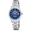 Image de Festina Swiss Made Montre Femme Analogique Acier Inoxydable 316L Argenté - Mouvement Quartz - Verre Saphir Résistant - Étanche 10 ATM - Calendrier F20068/5 Classic Steel