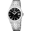 Image de LOTUS Montre Automatique Homme Acier Inoxydable 316L Argenté - Montre Analogique Homme - Calendrier - Verre Saphir Haute Résistance - Étanche 10 ATM 19000/5