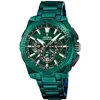 Image de Festina Montre Homme Analogique - Acier Inoxydable 316L Vert - Mouvement à Quartz - Chronographe - Calendrier - Verre Minéral Haute Résistance - Étanche 20 ATM - F20730/1 Chrono Bike