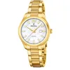 Image de Festina Montre Femme Analogique Acier Inoxydable 316L Doré - Quartz - Verre minéral Haute résistance - Étanche 5 ATM - Date F20741/1