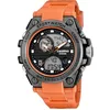 Image de Calypso Montre Digitale Analogique Homme Caoutchouc Orange - Quarz, 5 ATM, Date, Chronographe, Double Fuseau, Lumière, Alarme, 12/24 h - K5875/2 Street Style