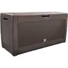 Image de vounot® Coffre de Rangement Exterieur 310L en PP 119 x 48 x 60 CM Fabriqué en Europe Style Polyrotin Marron