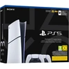 Image de Sony Console PlayStation 5 Slim Digital avec 2 Manettes PS5 sans fil Dualsense - 825 Go - Blanc - Version EU