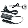 Image de Emuca 5070625 Chargeur multiple avec 2 ports USB type-A pour encastrer au meuble, Gris métallisé