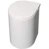 Image de Emuca - Poubelles de Porte de Meuble, Compartiment de déchets, conteneur de 13L avec Couvercle Automatique et Fixation à la Porte, Plastique, Blanc