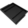Image de Emuca - Kit d'un Plateau avec glissières à Fermeture Douce pour armoires, réglable, Module 600mm, Noir texturé
