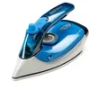 Image de BLACK+DECKER BXIR1000E - Fer à repasser de voyage | 1000 W | Double tension : 120 V et 240 V | Débit vapeur 50 g/min | Vapeur continue à 20 g/min | Acier inoxydable | Bleu