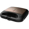 Image de BLACK+DECKER - Machine à Sandwich 750W | 2 Sandwiches Forme Carrée | Fermeture Totale | Plaques Antiadhésives | Voyant Température Optimale | Poignée Froide au Toucher | Range-câble | Sans BPA
