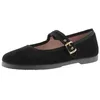 Image de Ballerines Victoria Gong Fu 1080111 NEGRO 41 | Velours & Liseré Assorti & Boucle pour Femme