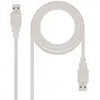 Image de NanoCable 10.01.0303 - Câble USB 2.0, mâle-mâle, Beige, 2mts