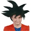 Image de FIESTAS GUIRCA | Perruque Noire Guerrier (Taille Unique) - Adulte Unisexe - Perruque pour Déguisement d'Anime et Cosplay - Idéale pour Halloween, Carnaval, et Fêtes Déguisées - Noir