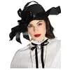 Image de Capeline Noire avec Plumes