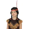 Image de FIESTAS GUIRCA | Perruque Indienne Queue de Cheval Enfant (Taille Unique) - Accessoire de Costume Unisexe pour Fêtes à Thème Indiennes et Carnaval - Idéal pour Enfants - Noir