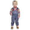 Image de FIESTAS GUIRCA | Costume Baby Bad Doll (12-18 mois) - T-shirt et Salopette - Costumes de Poupée Méchante pour Halloween, Carnaval et Fêtes Déguisées - Idéal pour Bébés et Tout-Petits