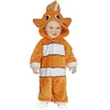 Image de FIESTAS GUIRCA | Costume Petit Poisson Bébé (12-18 Mois) - Cagoule et Combinaison - Costumes d'Animaux Marins pour Halloween, Carnaval et Fêtes Costumées - Idéal pour Bébé Unisexe - Orange et Blanc
