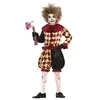 Image de FIESTAS GUIRCA | Costume Horror Clown Enfant (5-6 ans) - T-shirt, Col et Pantalon - Costumes de Clown Terrifiant pour Halloween, Carnaval et Fêtes Déguisées - Idéal pour Enfants - Grenat et Beige