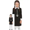 Image de FIESTAS GUIRCA Costume de Fille de Famille Gothique - Robe Noire - Déguisement Halloween Fille 3-4 Ans