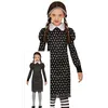 Image de FIESTAS GUIRCA Costume de Fille de Famille Gothique - Robe Noire Elégante - Déguisement Halloween Fille 3-4 Ans