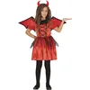 Image de FIESTAS GUIRCA Costume de Diablesse Coquette - Petit Diable Rouge - Déguisement Halloween Fille 10-12 Ans