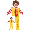 Image de FIESTAS GUIRCA Costume Mr. McKiller - Combinaison Clown Fou Jaune - Déguisement Halloween Enfant 10-12 Ans