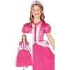 Image de FIESTAS GUIRCA Déguisement de princesse rose pour fille   Robe de princesse rose   Reine de conte de fées pour filles de 7 à 9 ans