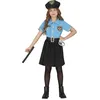 Image de FIESTAS GUIRCA Déguisement de Police Élégant pour Filles - Uniforme de Police Bleu Clair avec Robe et Chapeau de Police - Déguisement Enfants - Filles Âge 3-4 Ans