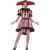 Image de FIESTAS GUIRCA | Disfraz de Payaso Terrorífico pour Femme (36-38/S) - Robe, Col et Pantalon - Costumes de Clown pour Halloween, Carnaval et Fêtes Déguisées - Idéal pour Adultes - Noir et Rouge